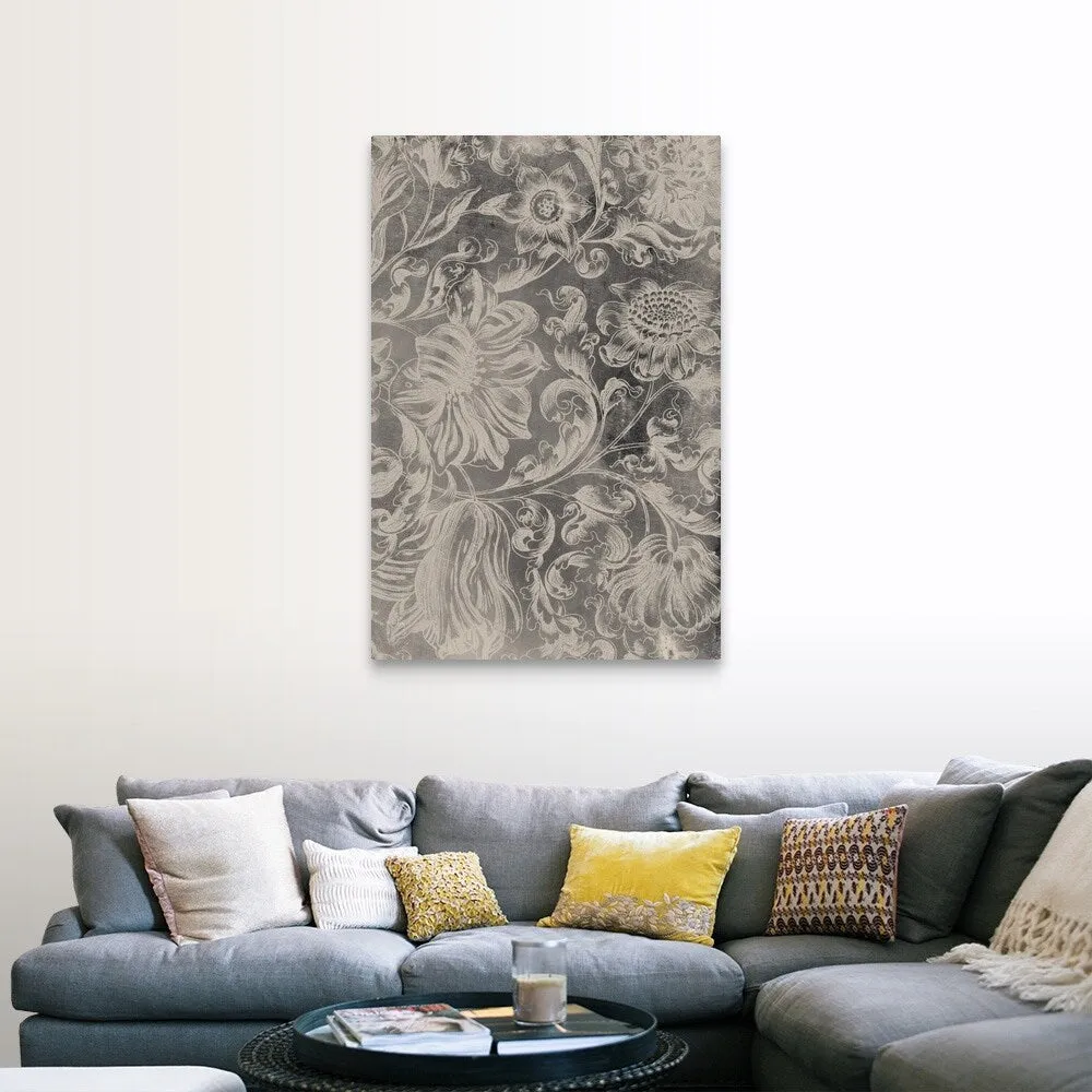 "Aged Floral II" Canvas Wall Art