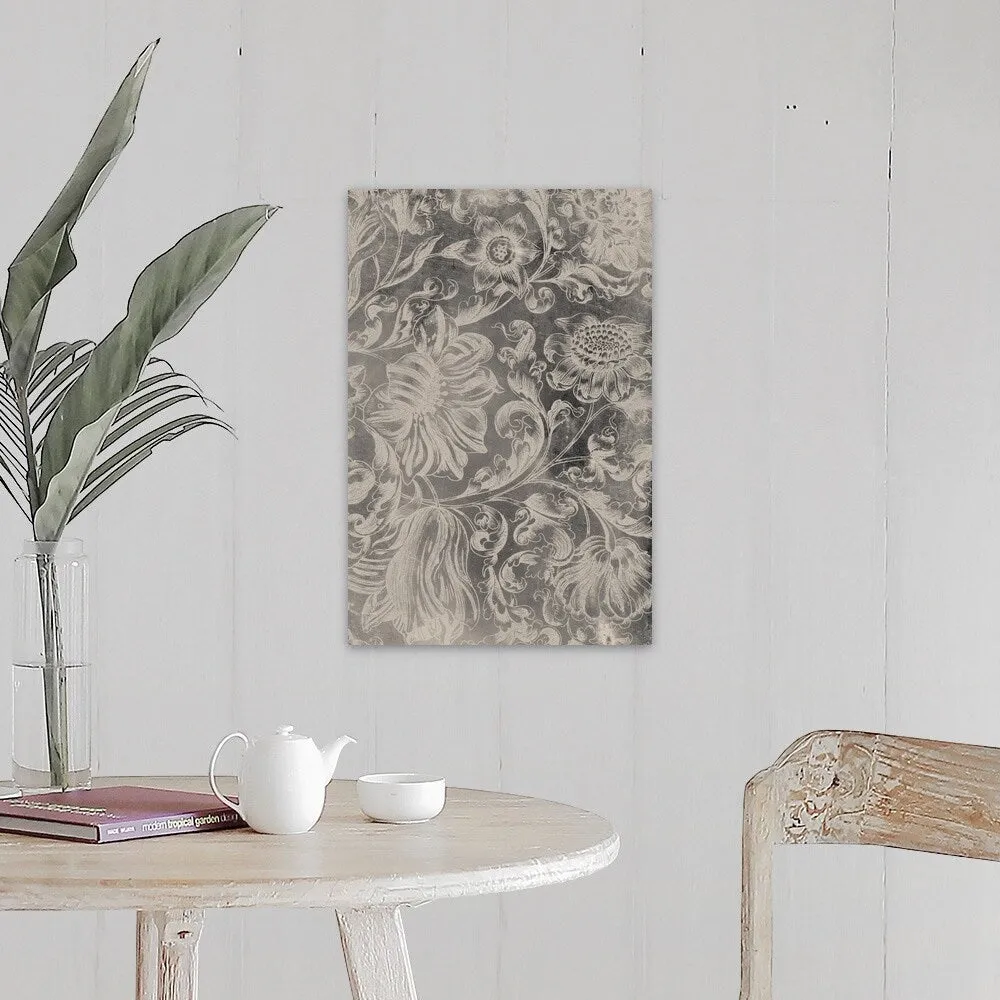 "Aged Floral II" Canvas Wall Art