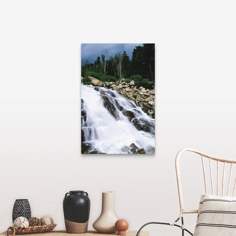 "Alluvial Fan Falls, Colorado" Canvas Wall Art