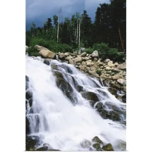 "Alluvial Fan Falls, Colorado" Poster Print - Multi