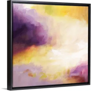 "Along The Way VIII" Black Float Frame Canvas Art