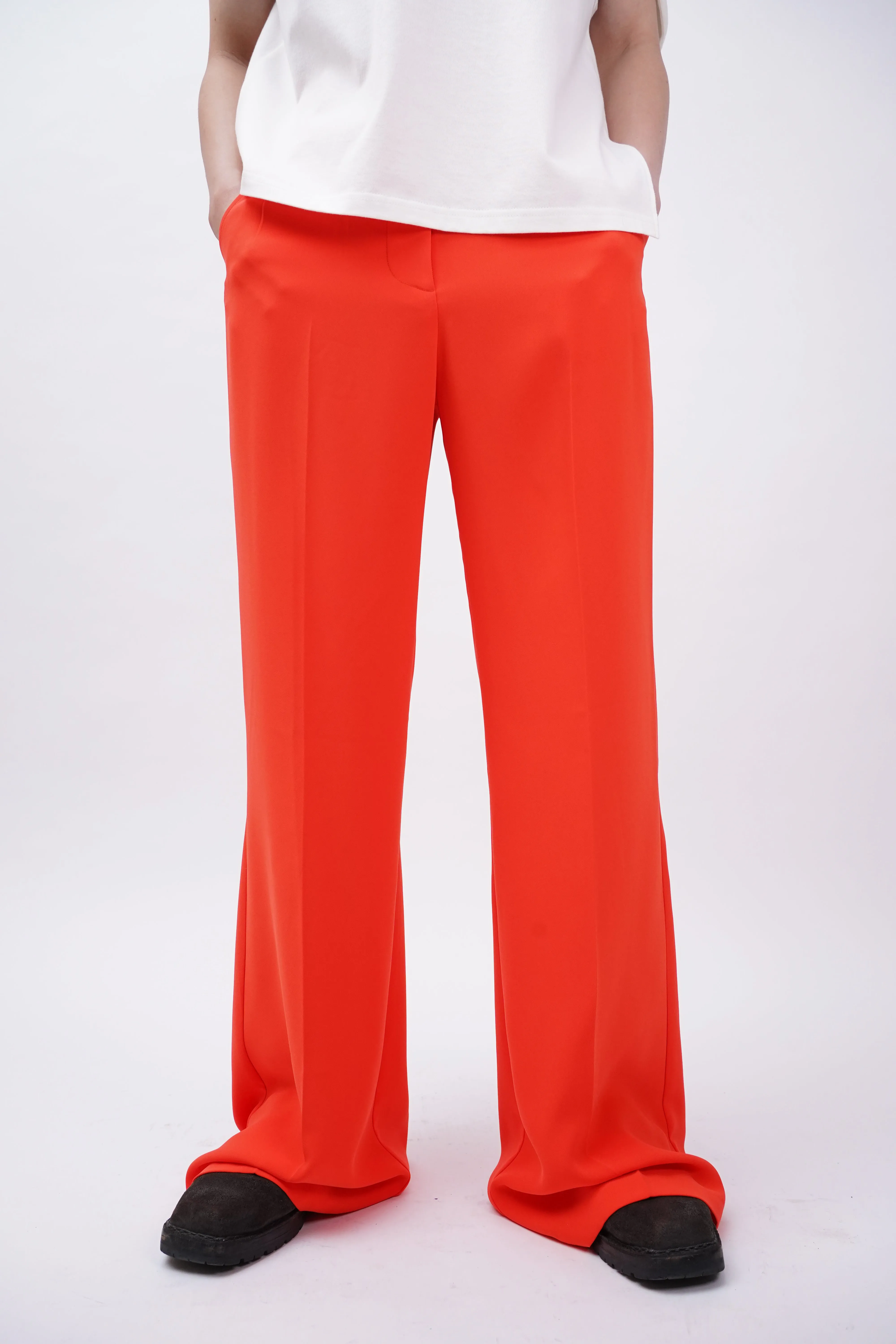 "AMANDA UPRICHARD" -Polyester Baggy Pants-