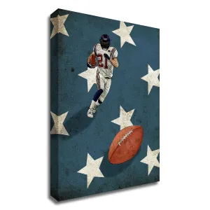 "American Sports: Football 2" Wrapped Canvas Print Wall Art