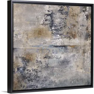 "Ancient Breeze" Black Float Frame Canvas Art