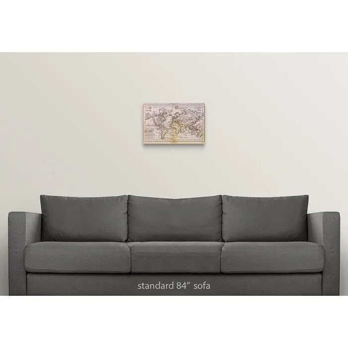 "Antique map of the world" Canvas Wall Art