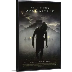 "Apocalypto (2006)" Black Float Frame Canvas Art