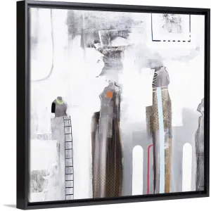 "Aspect Ratio" Black Float Frame Canvas Art