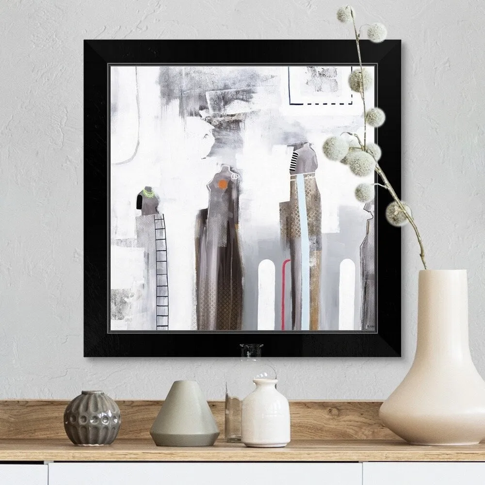 "Aspect Ratio" Black Framed Print