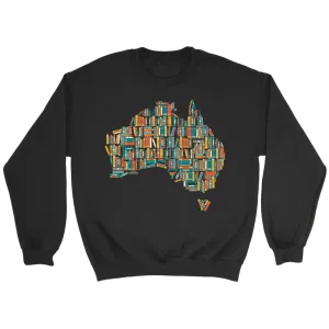 "Australia Bookish Map" Sweatshirt