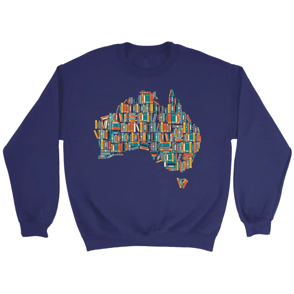 "Australia Bookish Map" Sweatshirt