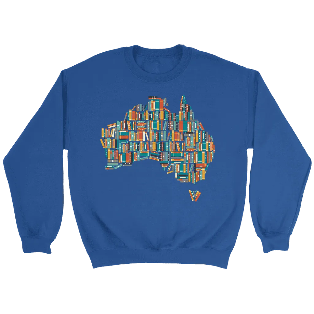 "Australia Bookish Map" Sweatshirt