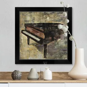 "Baby Grand" Black Framed Print