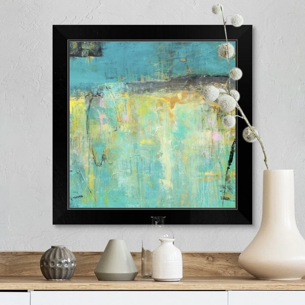 "Bahama Blue" Black Framed Print