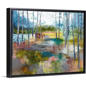 "Beauty In Backwoods" Black Float Frame Canvas Art