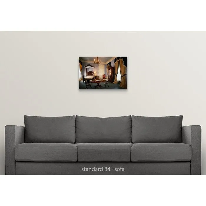 "Bedroom at Nottaway Plantation House, White Castle" Canvas Wall Art