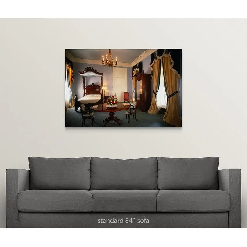 "Bedroom at Nottaway Plantation House, White Castle" Canvas Wall Art