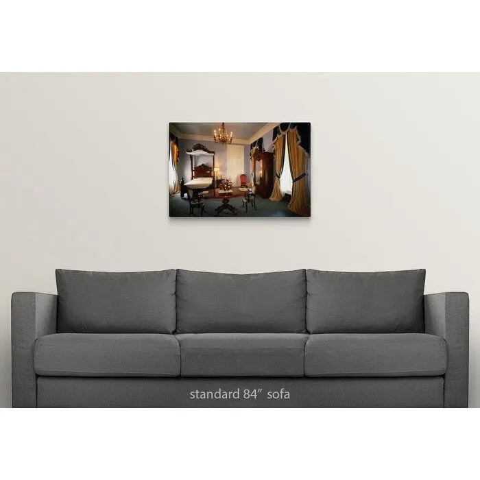 "Bedroom at Nottaway Plantation House, White Castle" Canvas Wall Art