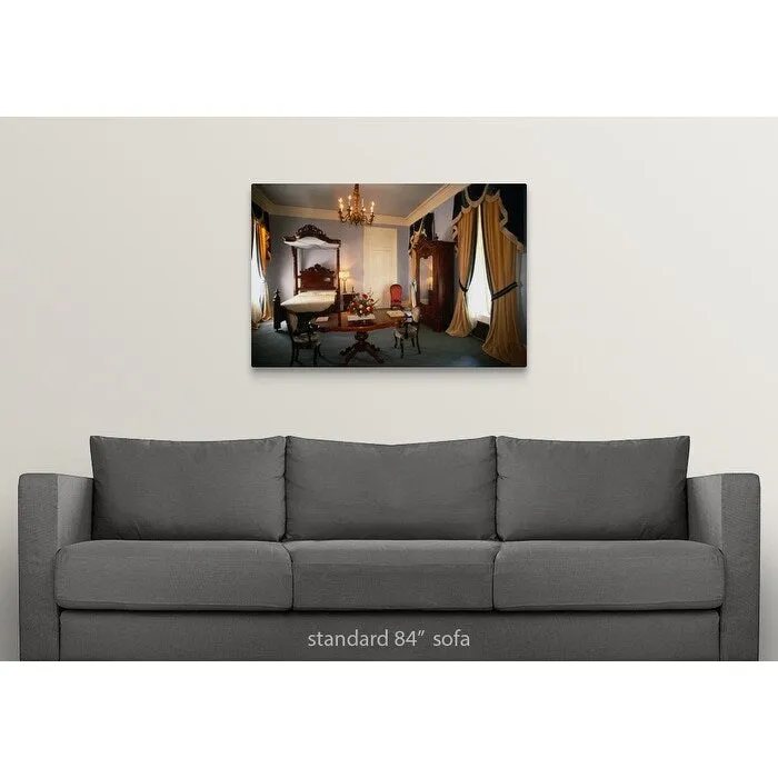 "Bedroom at Nottaway Plantation House, White Castle" Canvas Wall Art