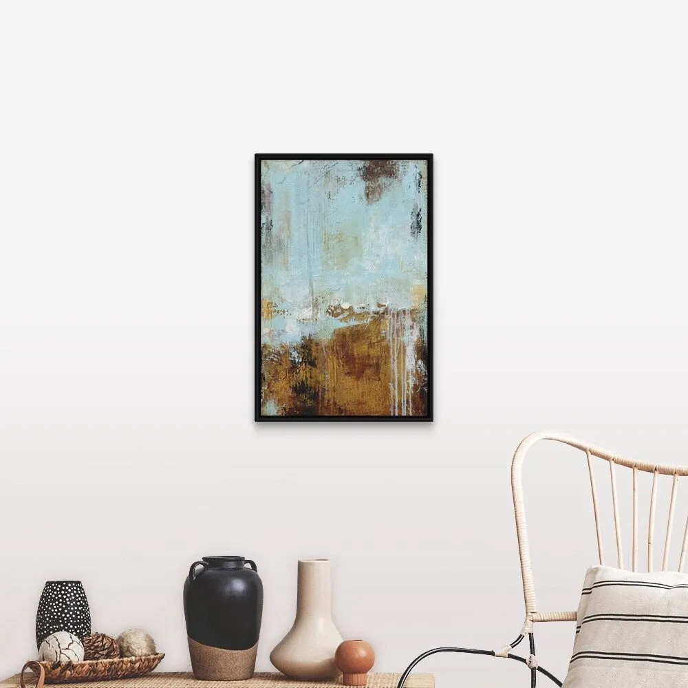 "Before Evening" Black Float Frame Canvas Art