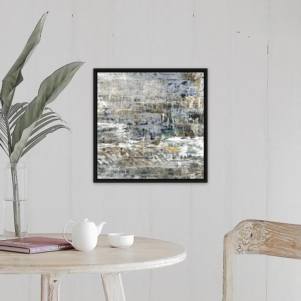 "Bestowal" Black Float Frame Canvas Art