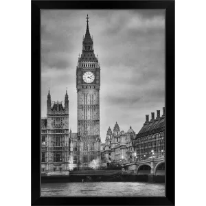 "Big Ben, London, England" Black Framed Print