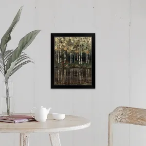 "Birch Trees" Black Framed Print