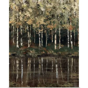 "Birch Trees" Poster Print - Multi