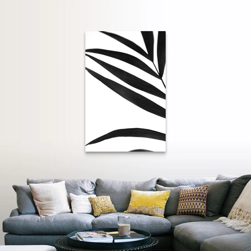 "Black Palms VI" Canvas Wall Art