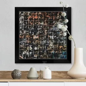 "Block Party II" Black Framed Print