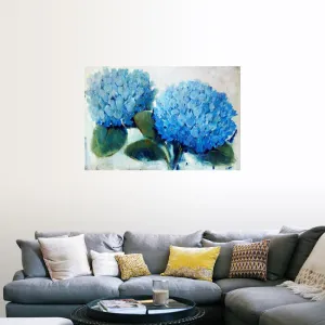 "Blue Hydrangea" Poster Print