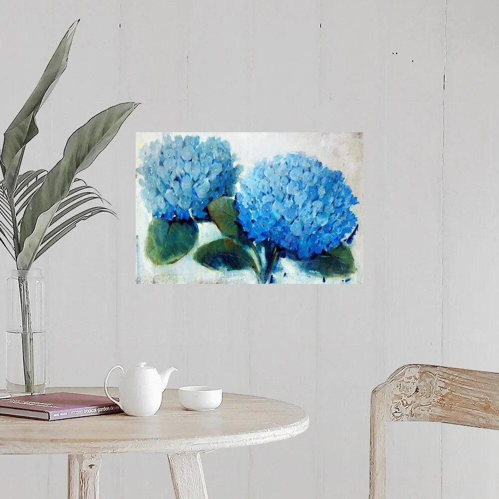 "Blue Hydrangea" Poster Print