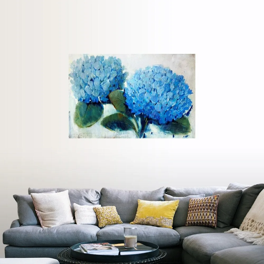 "Blue Hydrangea" Poster Print