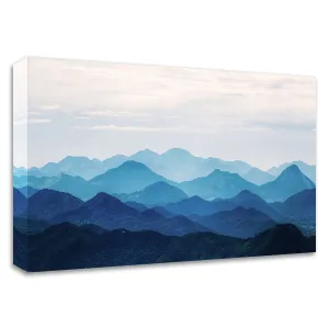 "Blue Mountains" Wrapped Canvas Print Wall Art