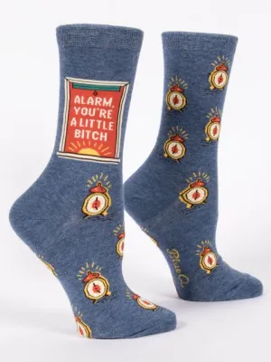 "Blue Q" Women's Socks - Alarm You're A Little Bitch