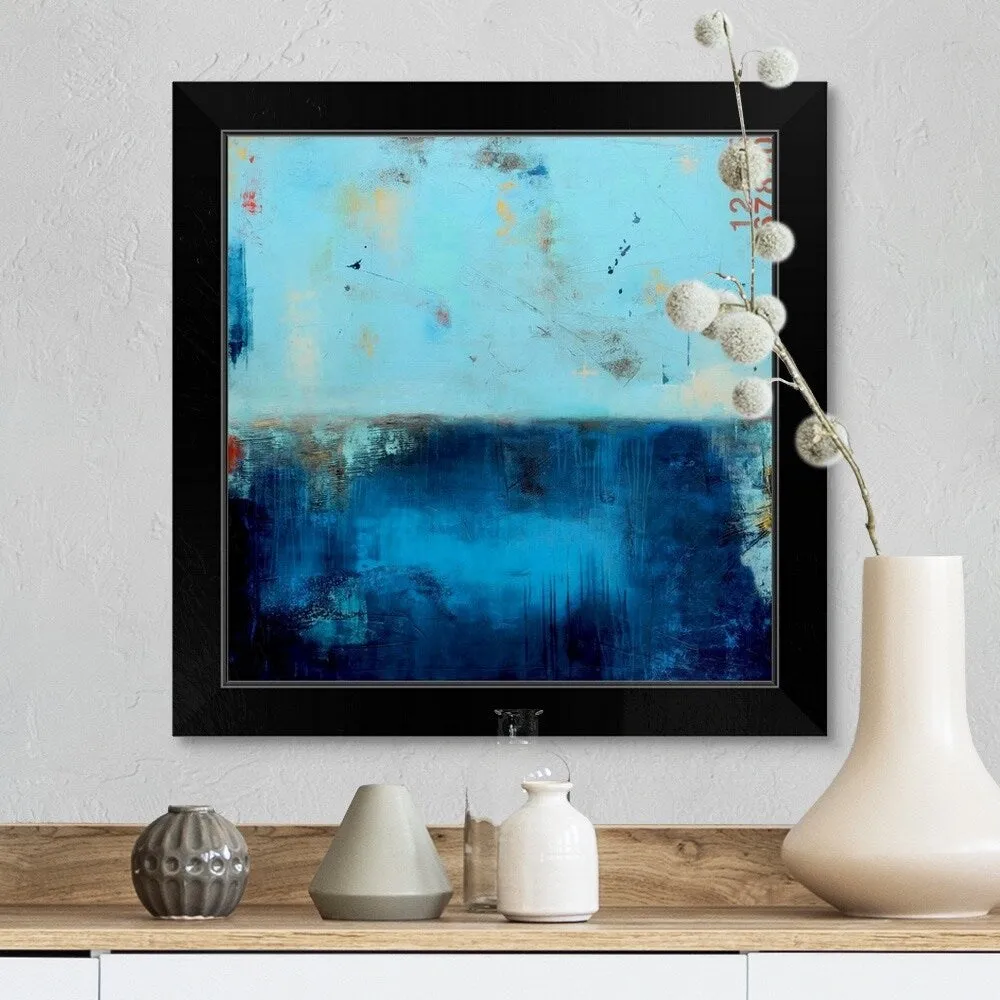 "Blue Velvet" Black Framed Print