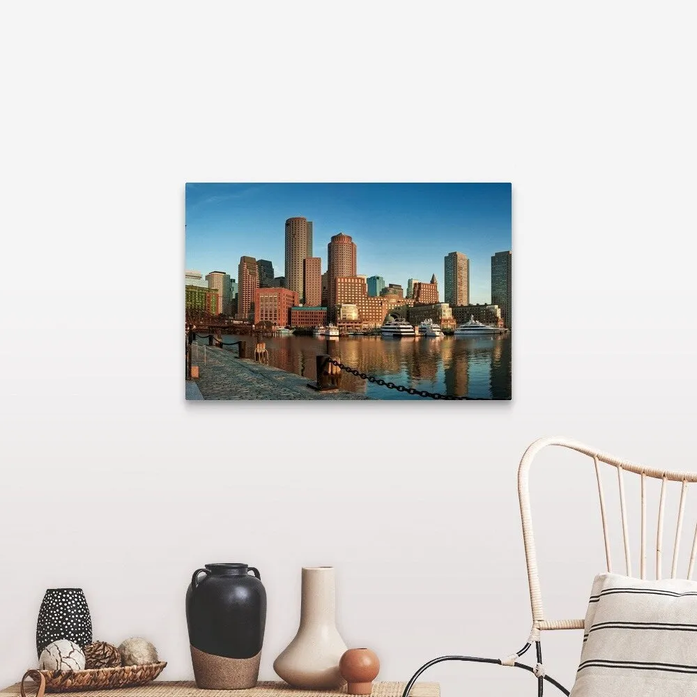 "Boston skyline, Massachusetts" Canvas Wall Art