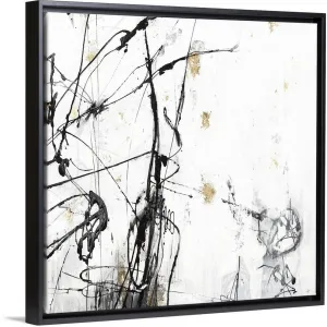 "Break in Light" Black Float Frame Canvas Art