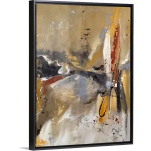 "Breakthrough II" Black Float Frame Canvas Art