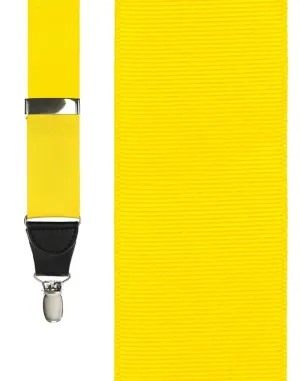 "Bright Yellow Grosgraine Ribbon" Suspenders