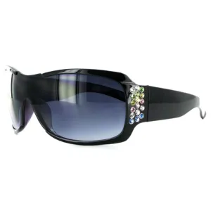 "Broadway 7386" Womens Oversized Bling Multicolored Crystals Fashion Sunglasses