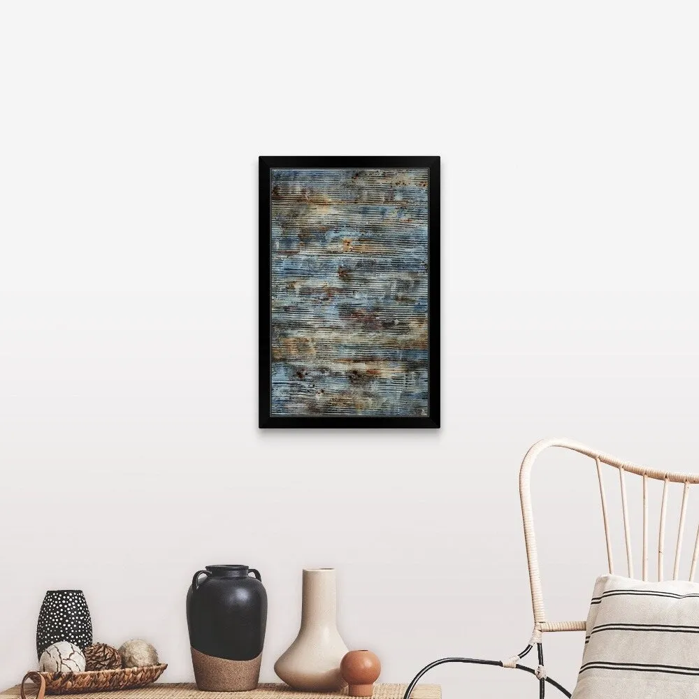 "Bucolic" Black Framed Print