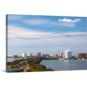 "Buildings at the waterfront, Clearwater Beach, Pinellas County, Florida" Canvas Wall Art