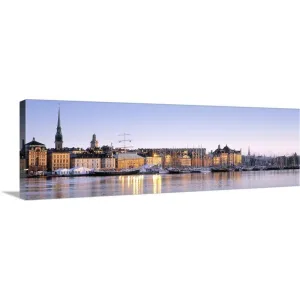 "Buildings on the waterfront, Old Town, Stockholm, Sweden" Canvas Wall Art