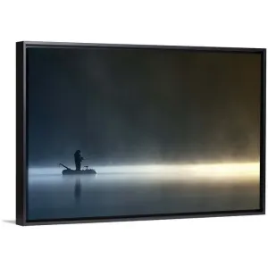 "Burn My Shadow" Black Float Frame Canvas Art