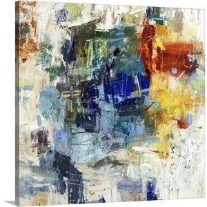 "Bursting Blues" Canvas Wall Art