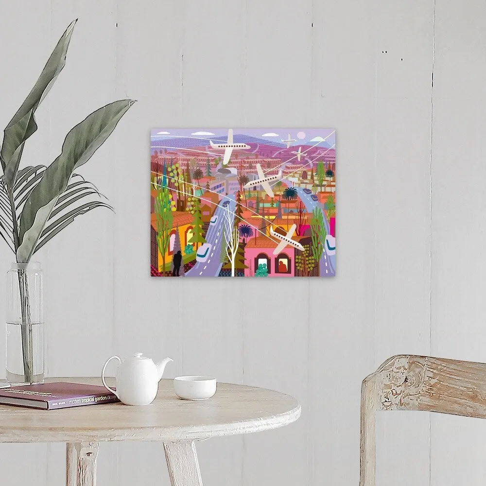 "Busy City" Canvas Wall Art