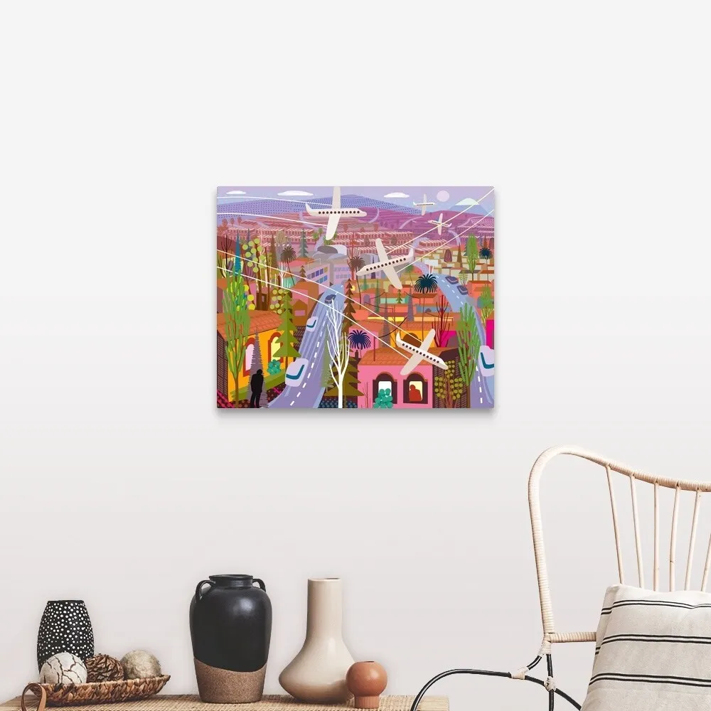 "Busy City" Canvas Wall Art