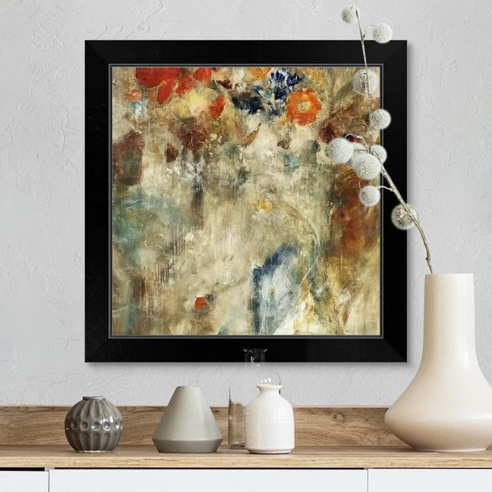 "Butterfly Wedding" Black Framed Print