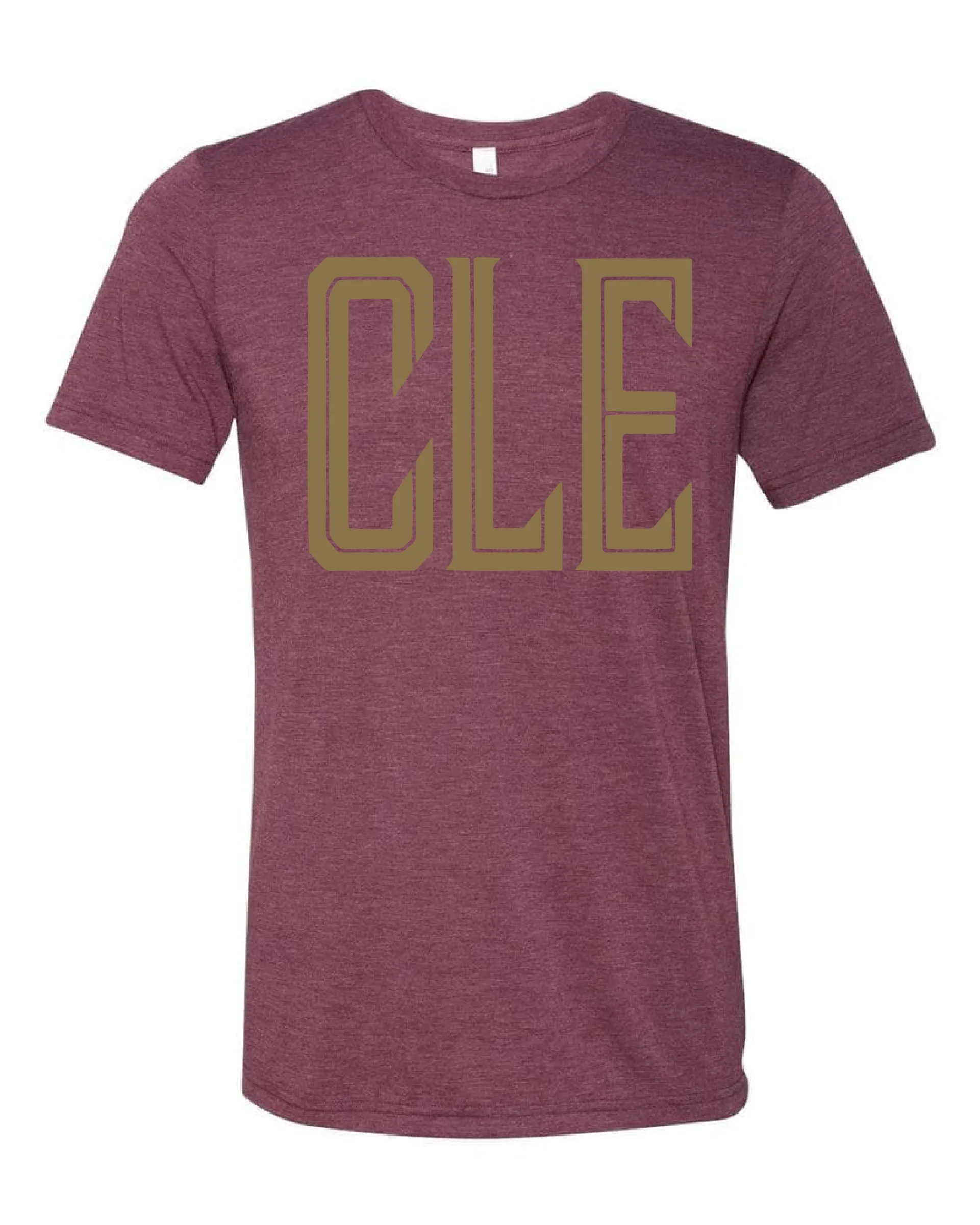 "Cleveland CLE Gold" Basketball on Maroon