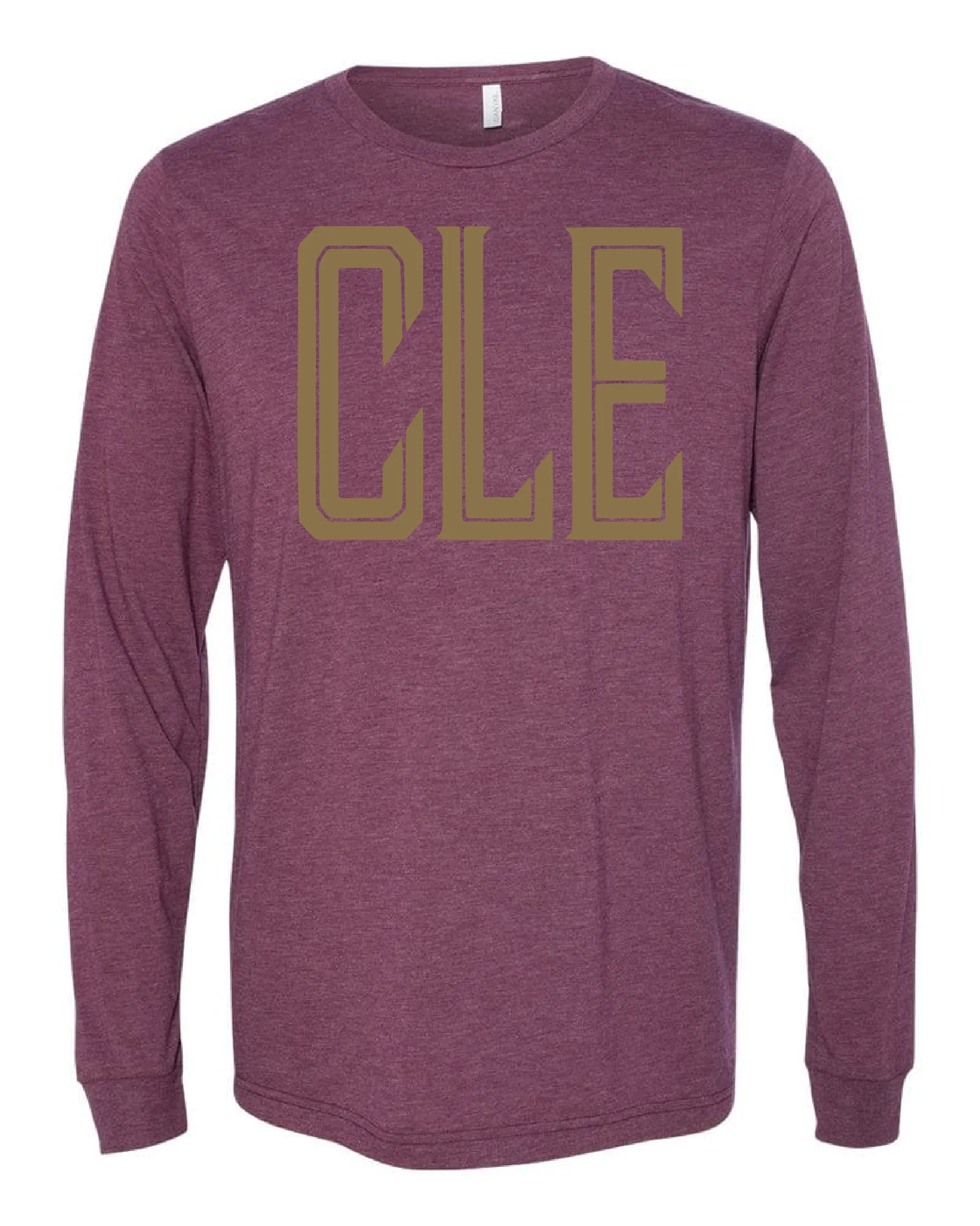 "Cleveland CLE Gold" Basketball on Maroon